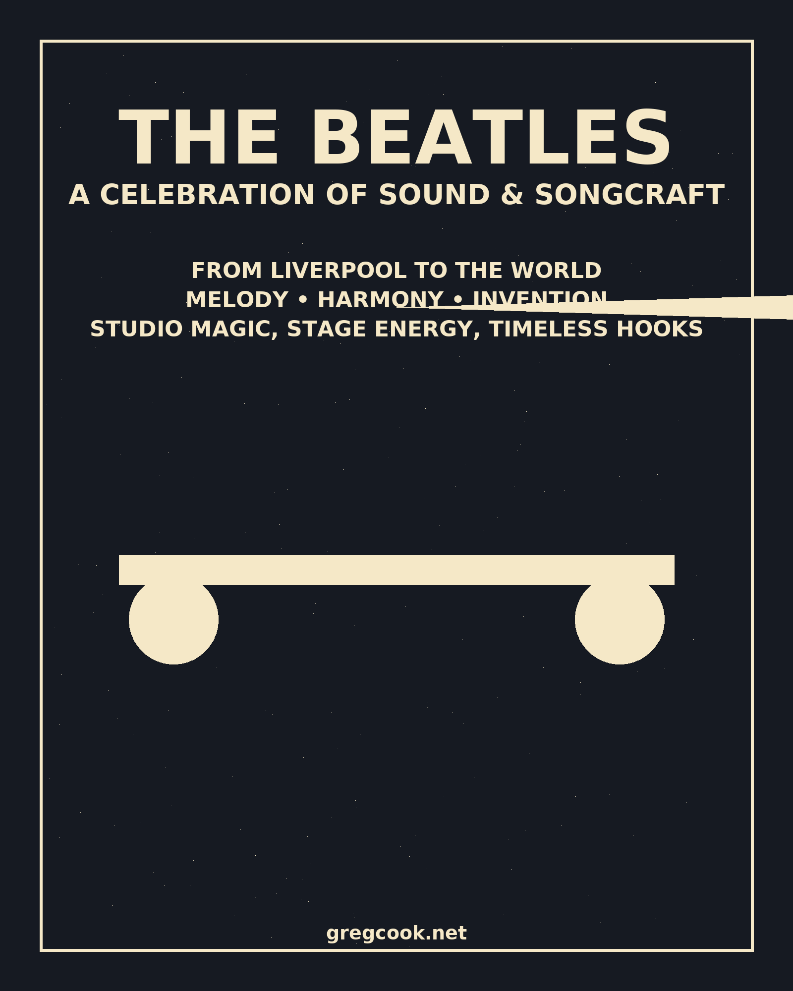 Beatles-inspired pop-art graphic
