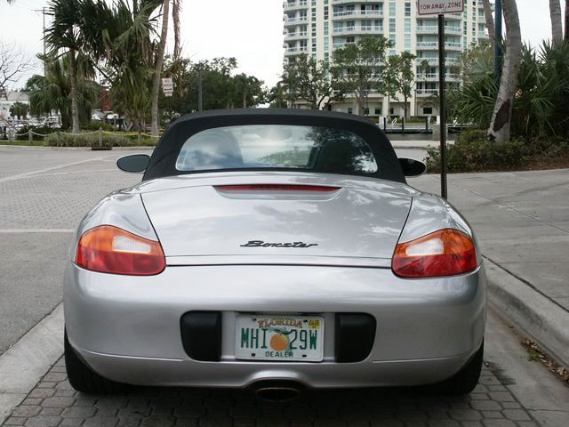 rear view of Porsche Boxster