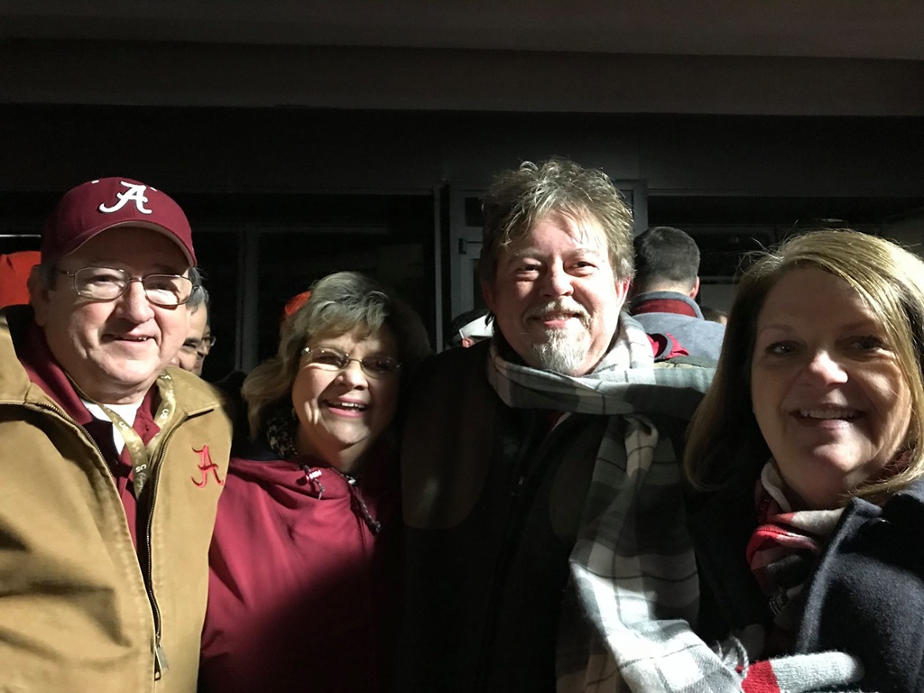 Charles Hulsey, Shirley Hulsey, Greg Cook and Pam Cook at the 2018 Sugar Bowl in New Orleans