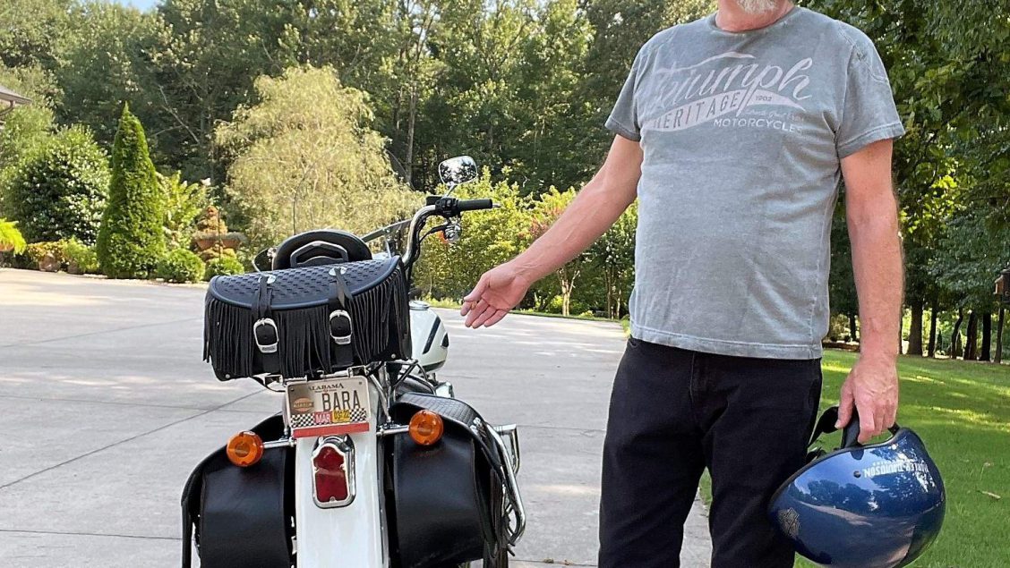 Greg and his old Harley