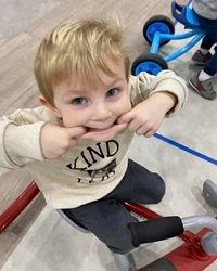 Fletcher, making a face