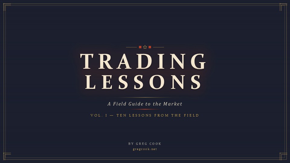 Trading Lessons vintage field guide cover